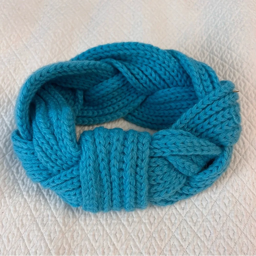 Vintage 80s Braided Knit Ski Headband